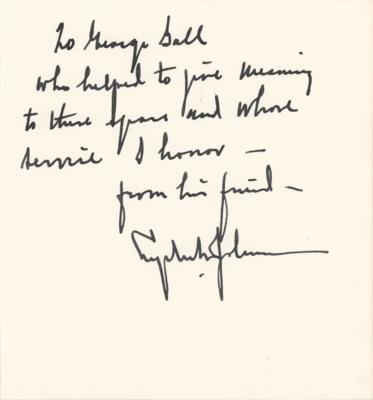 Lot #119 Lyndon B. Johnson Autograph Note Signed