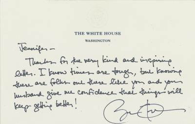 Lot #81 Barack Obama Autograph Letter Signed as President - Image 1