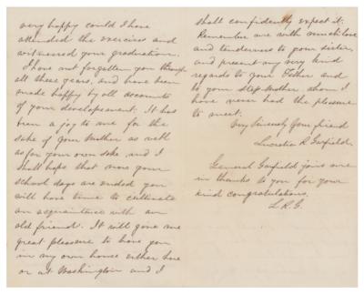 Lot #40 James A. Garfield Letter Signed - Image 4