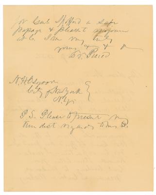 Lot #28 Franklin Pierce Autograph Letter Signed as President - Image 2
