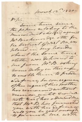 Lot #15 Andrew Jackson Autograph Letter Signed as President - Image 1