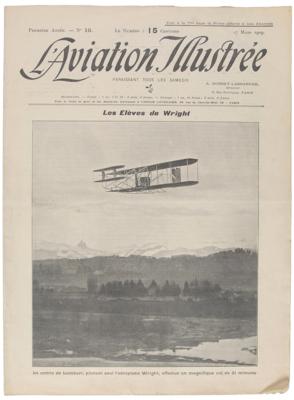 Lot #3705 Wright Brothers Aviation Illustrated Magazine (French, 1909)