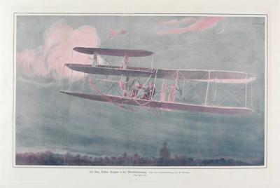 Lot #3704 Wilbur Wright Print (German)