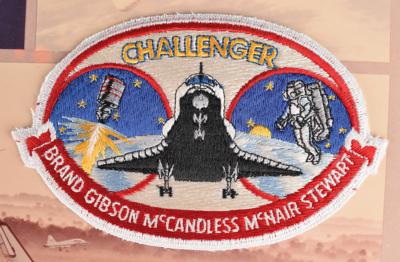 Lot #3557 STS-41-B Signed Flown Patch Display - Image 2