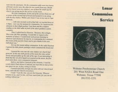 Lot #3201 Buzz Aldrin's Apollo 11 Lunar Flown Communion Personal Preference Kit - Image 9