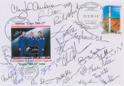 Lot #3604 Soyuz TMA-17 Signed Flown Cover
