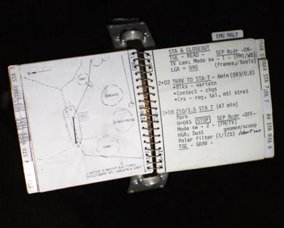 Lot #3433 Gene Cernan's Apollo 17 Flown Lunar Surface-Used EVA-3 Cuff Checklist - Image 7