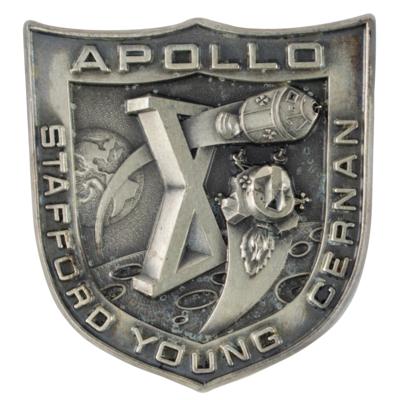 Lot #3180 Tom Stafford's Apollo 10 Flown Robbins Medallion