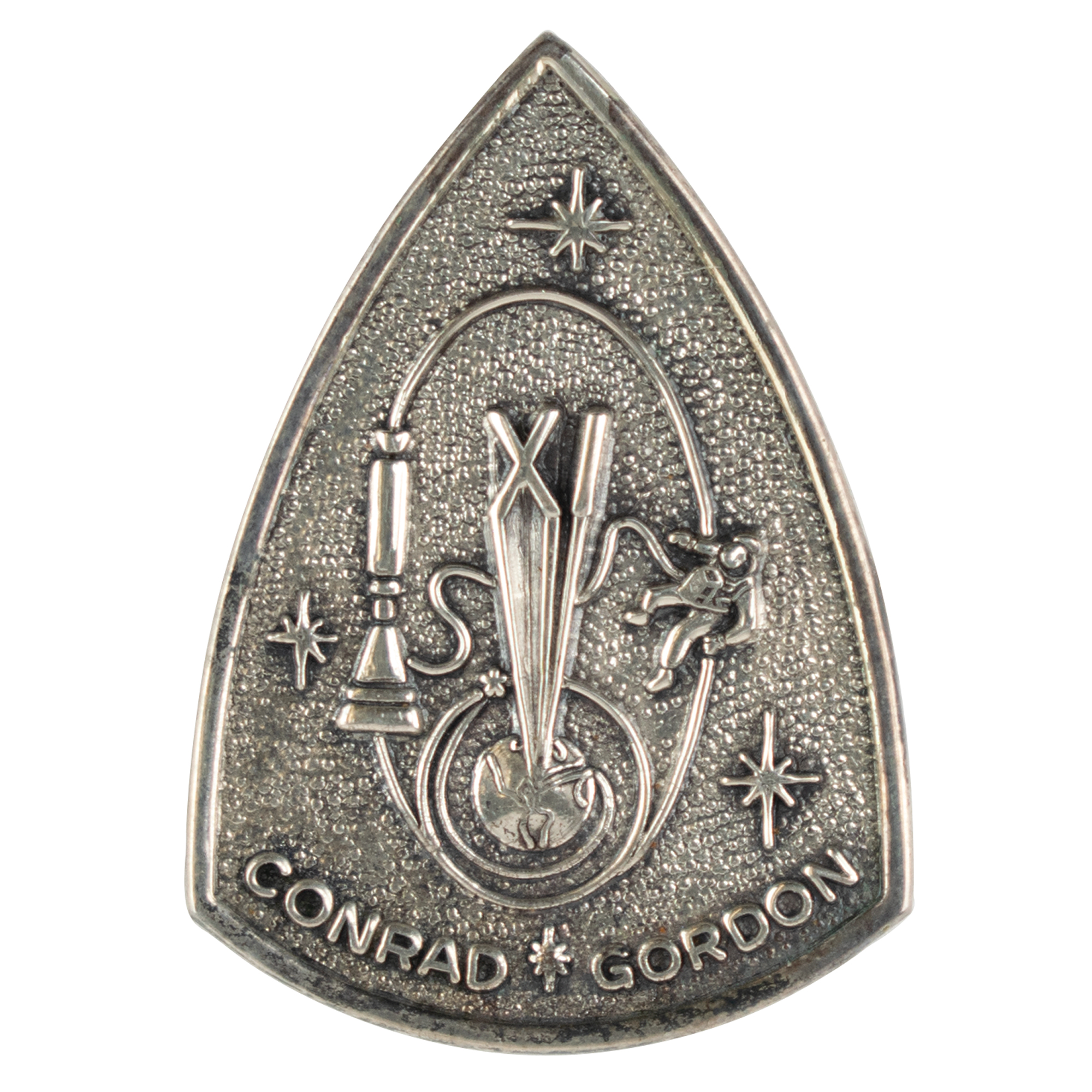 Lot #3067 Charles Conrad's Gemini 11 Flown Fliteline Medallion
