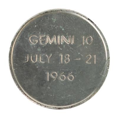 Lot #3074 Jack Lousma's Gemini 10 Flown Fliteline Medallion - Image 2