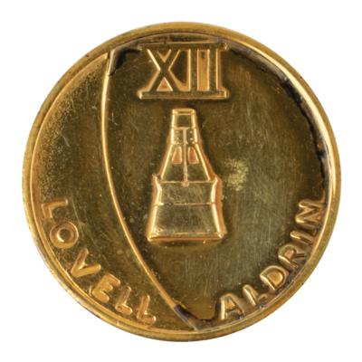 Lot #3075 James Lovell's Gemini 12 Flown Fliteline Medallion
