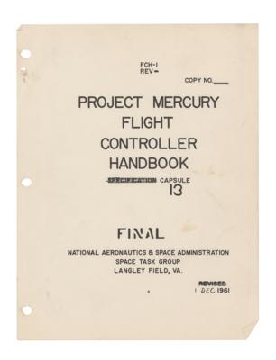 Lot #3005 Gene Kranz's Mercury-Atlas 6 Flight Controller Handbook