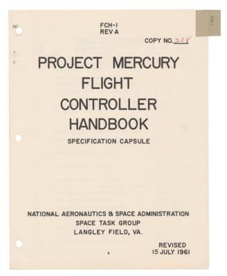 Lot #3005 Gene Kranz's Mercury-Atlas 6 Flight Controller Handbook - Image 3