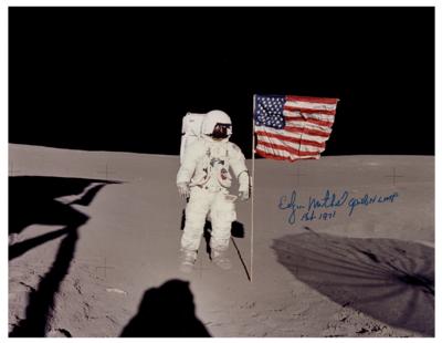 Lot #3366 Edgar Mitchell Signed Photograph - Image 1