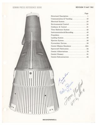 Lot #3070 Gemini Astronauts (5) Signed Press Reference Book - Image 2