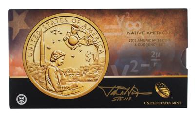 Lot #3539 John Herrington Twice-Signed Native American Currency Set - Image 1