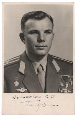 Lot #3594 Yuri Gagarin Signed Photograph