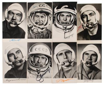 Lot #3615 Vostok Cosmonauts (8) Signed Photographs