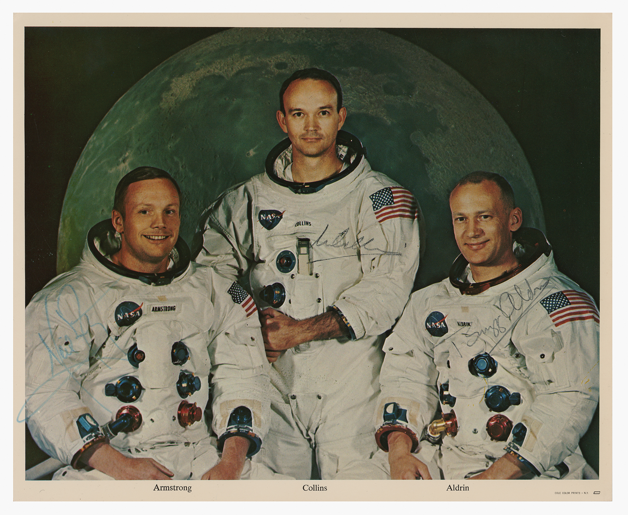 Lot #3207 Apollo 11 Signed Photograph