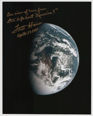 Lot #3328 Fred Haise Signed Photograph