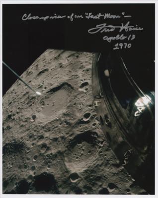 Lot #3329 Fred Haise Signed Photograph