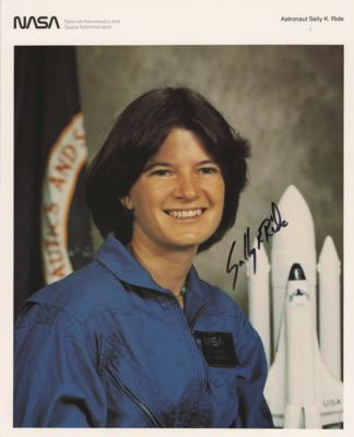 Lot #3545 Sally Ride Signed Photograph - Image 1