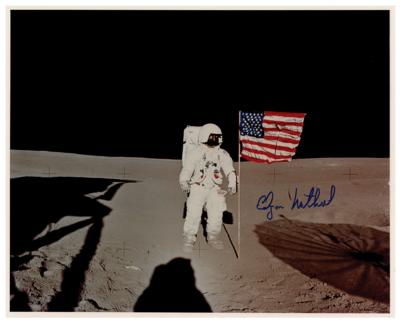 Lot #3356 Edgar Mitchell Signed Oversized Photograph