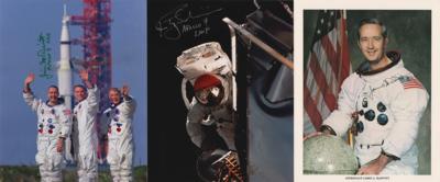 Lot #3167 Apollo 9: McDivitt and Schweickart (3) Signed Photographs