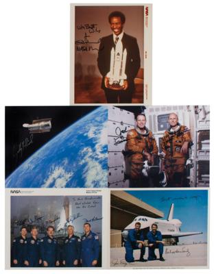 Lot #3549 Space Shuttle (5) Signed Photographs