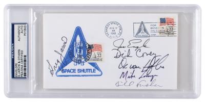 Lot #3540 Greg Jarvis and STS-51-I Signed Launch Day Cover