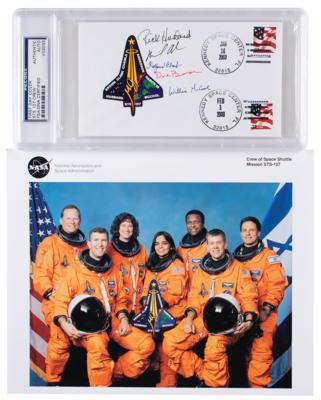 Lot #3554 STS-107 Space Shuttle Columbia Signed Cover