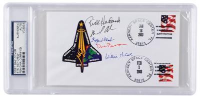 Lot #3554 STS-107 Space Shuttle Columbia Signed Cover - Image 2