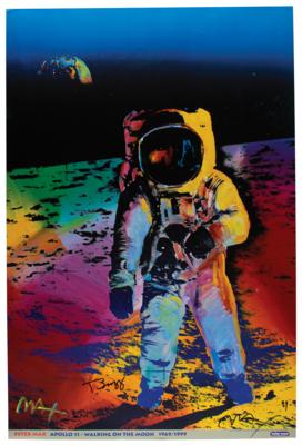 Lot #3196 Buzz Aldrin and Peter Max Signed Print