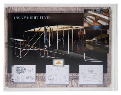Lot #3707 Wright Flyer Flown Fabric Swatch - Image 2