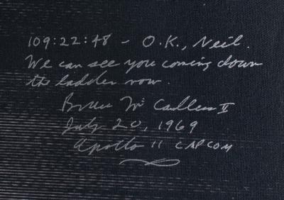 Lot #3219 Charlie Duke and Bruce McCandless Signed Oversized Canvas - Image 2