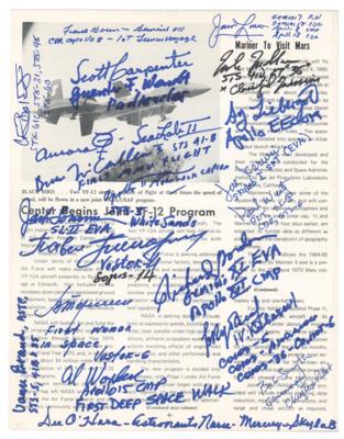 Lot #3473 Astronauts and Cosmonauts (42) Multi-Signed Booklet - Image 3