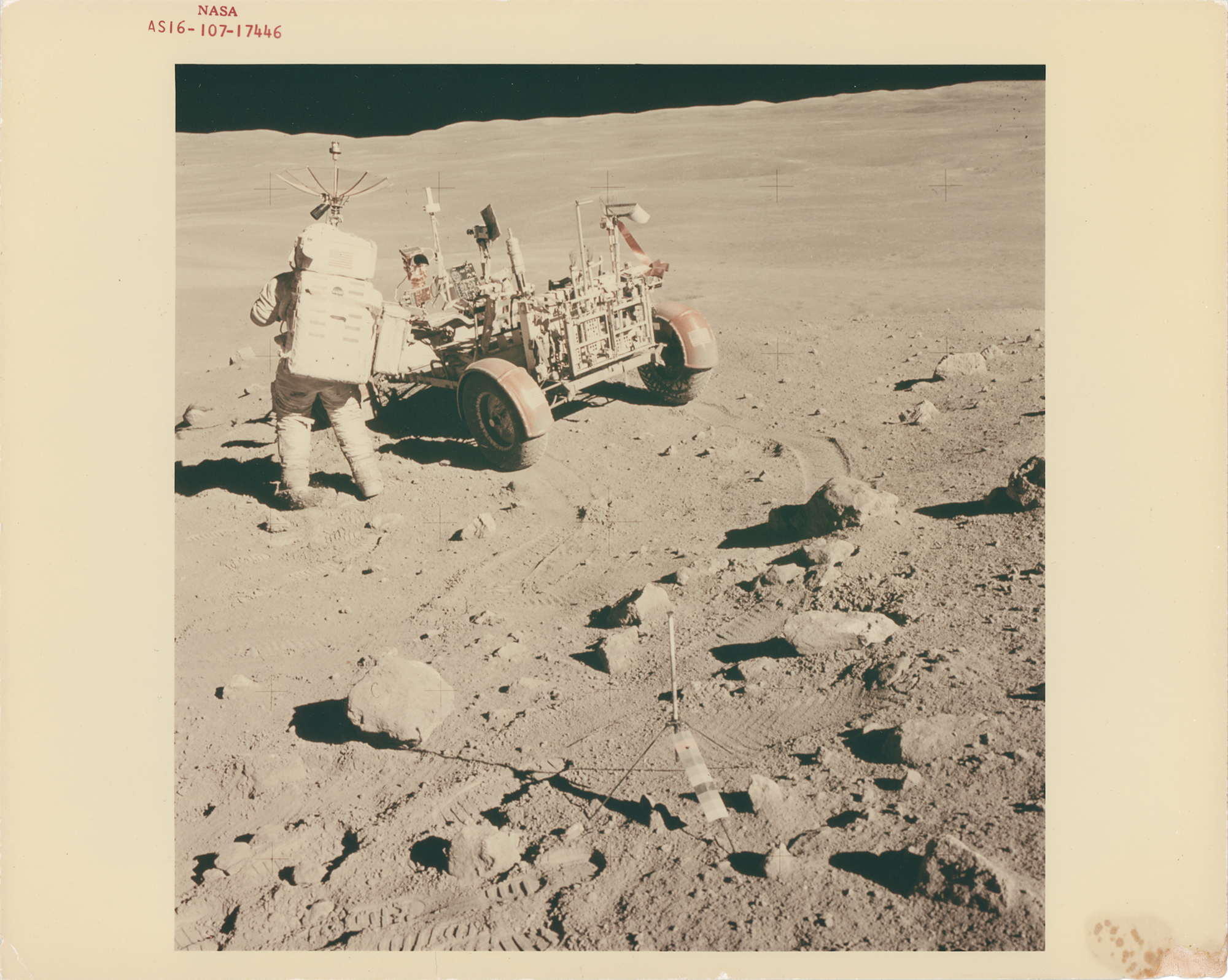 Lot #3416 Apollo 16: Charlie Duke Original Vintage NASA Photograph