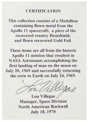 Lot #3209 Apollo 11 Flown Artifact Display - Image 3