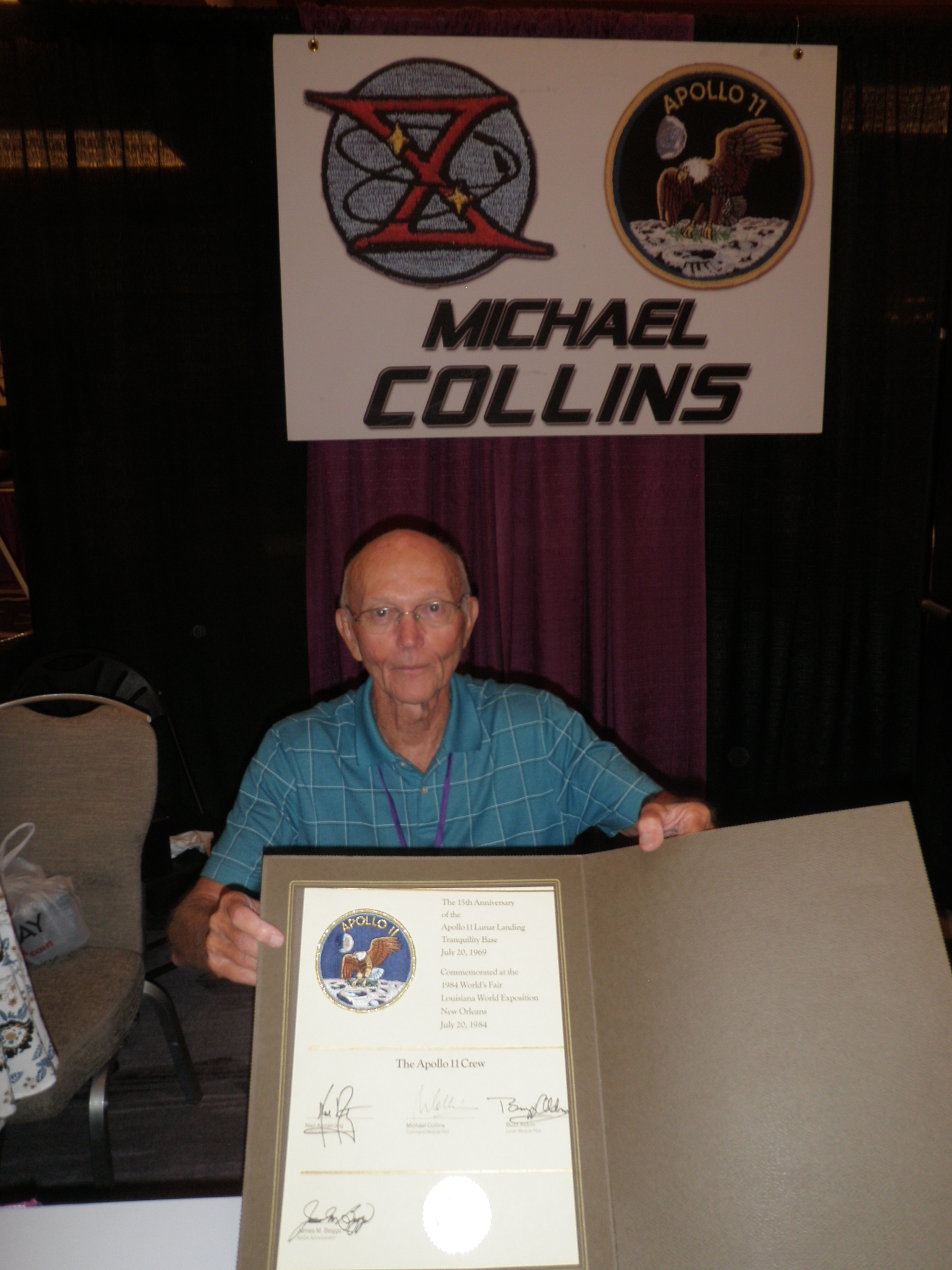 Lot #3205 Apollo 11 Signed 15th Anniversary Certificate - Image 3