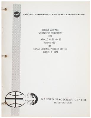 Lot #3371 Apollo 15 Lot of (6) NASA Manuals and Releases: Complete and Incomplete - Image 2