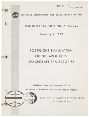 Lot #3371 Apollo 15 Lot of (6) NASA Manuals and Releases: Complete and Incomplete - Image 3