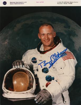 Lot #3226 Buzz Aldrin Signed Photograph