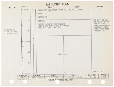 Lot #3384 Apollo 15 Final Flight Plan Manual - Image 4