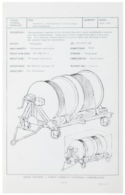 Lot #3132 Saturn V Rocket: S-II Engineering Catalog and Sticker Sheet - Image 3
