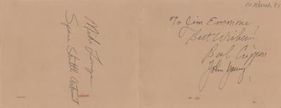 Lot #3552 STS-1: John Young and Bob Crippen Signed