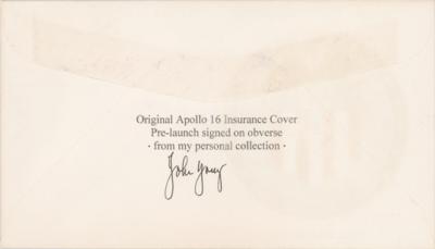 Lot #3432 John Young Signed Apollo 16 Insurance Cover - Image 2