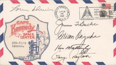 Lot #3559 STS-51-C Crew-Signed Launch Day Cover