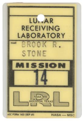 Lot #3351 Apollo 14 Access Badge: Randy Stone - Image 1