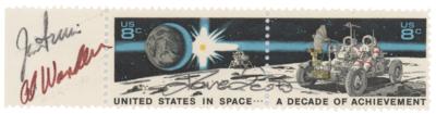 Lot #3389 Apollo 15 Signed Stamp - Image 1