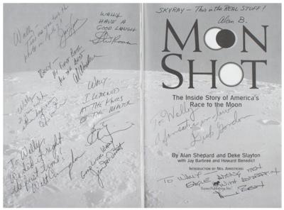 Lot #3471 Apollo Astronauts Multi-Signed Book Presented to Wally Schirra - Image 2